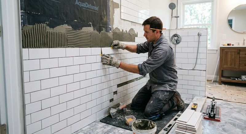 Tile Surround Installation in Littleton, CO